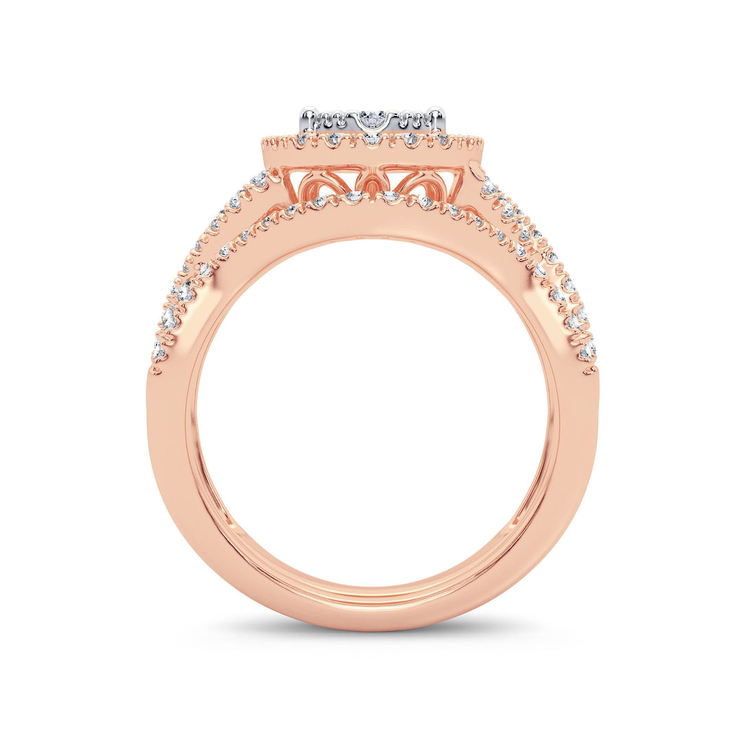 Timeless 14k White Gold 1ct Lab Diamond Engagement Ring