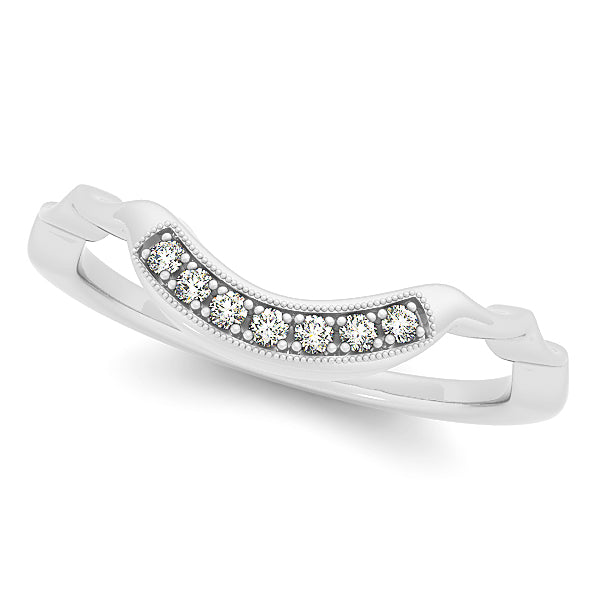 18K White Gold Diamond Wedding Ring