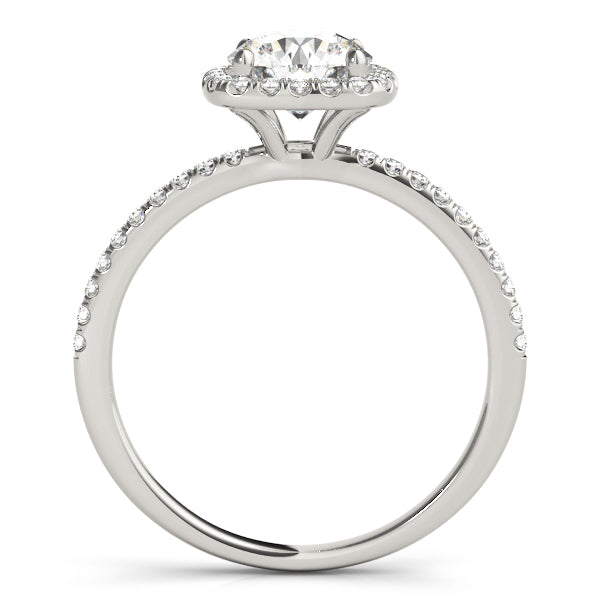 18K White Gold 1.2 ctw Round Diamond Engagement Ring