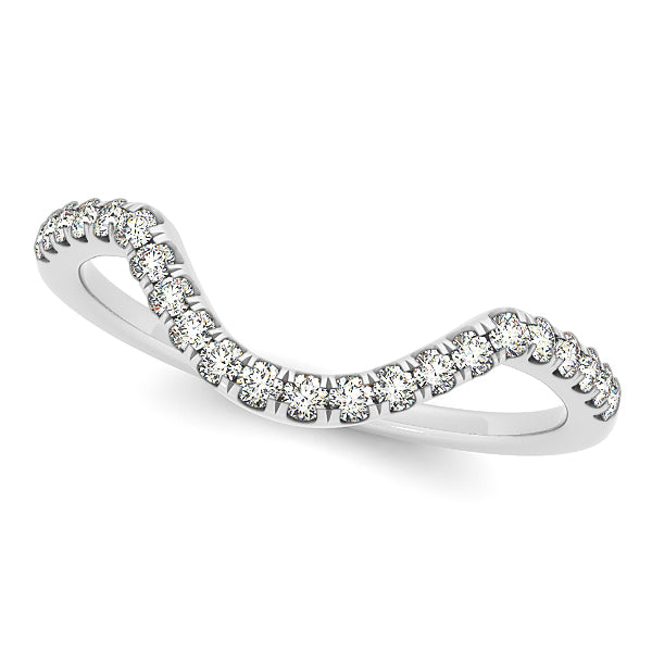 14K White Gold Diamond Wedding Ring