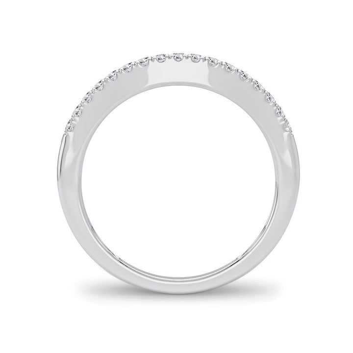 Chic 14K White Gold 0.17CT Lab Diamond Ring Enhancer Band