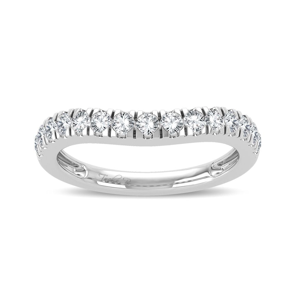 Brilliant 14K White Gold 0.50ct Lab Diamond Enhancer Ring