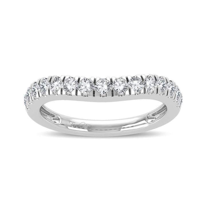 Brilliant 14K White Gold 0.50ct Lab Diamond Enhancer Ring
