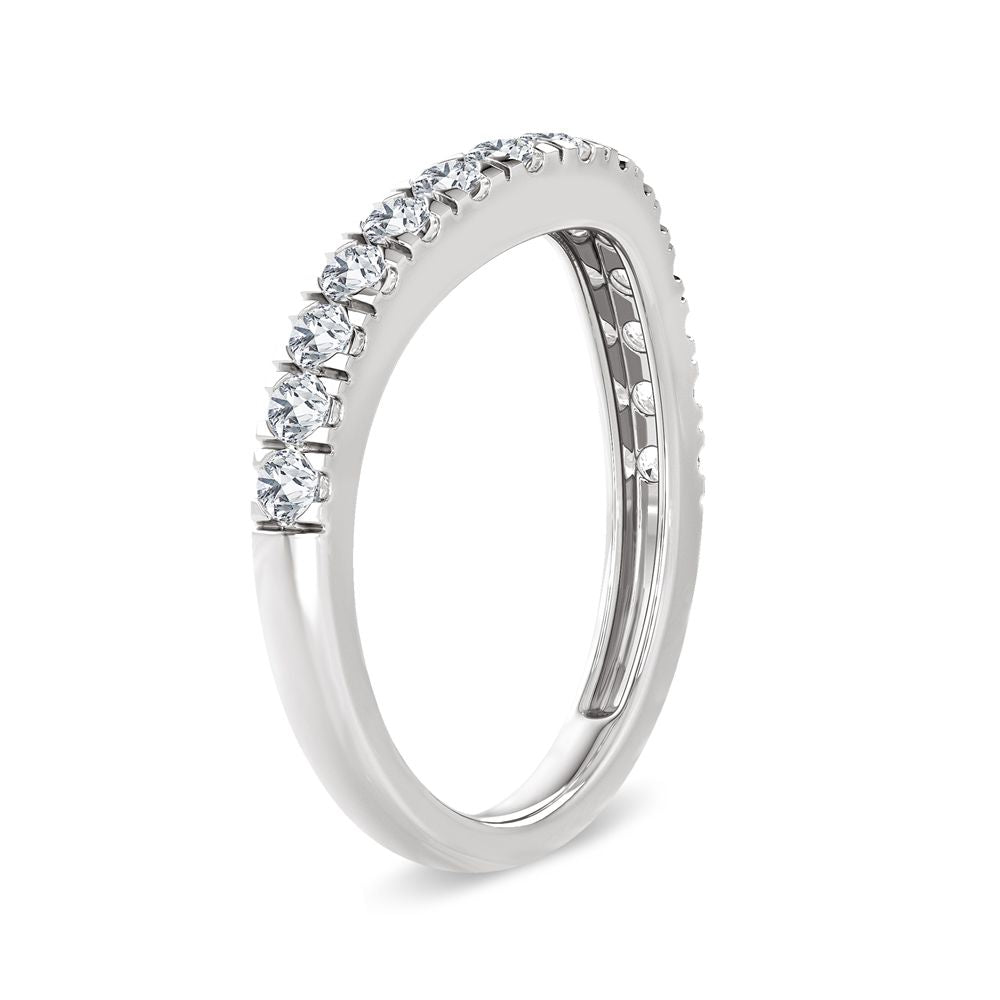 Brilliant 14K White Gold 0.50ct Lab Diamond Enhancer Ring