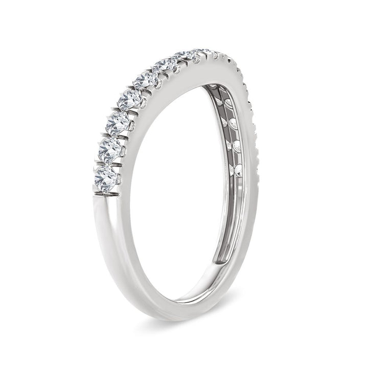 Brilliant 14K White Gold 0.50ct Lab Diamond Enhancer Ring