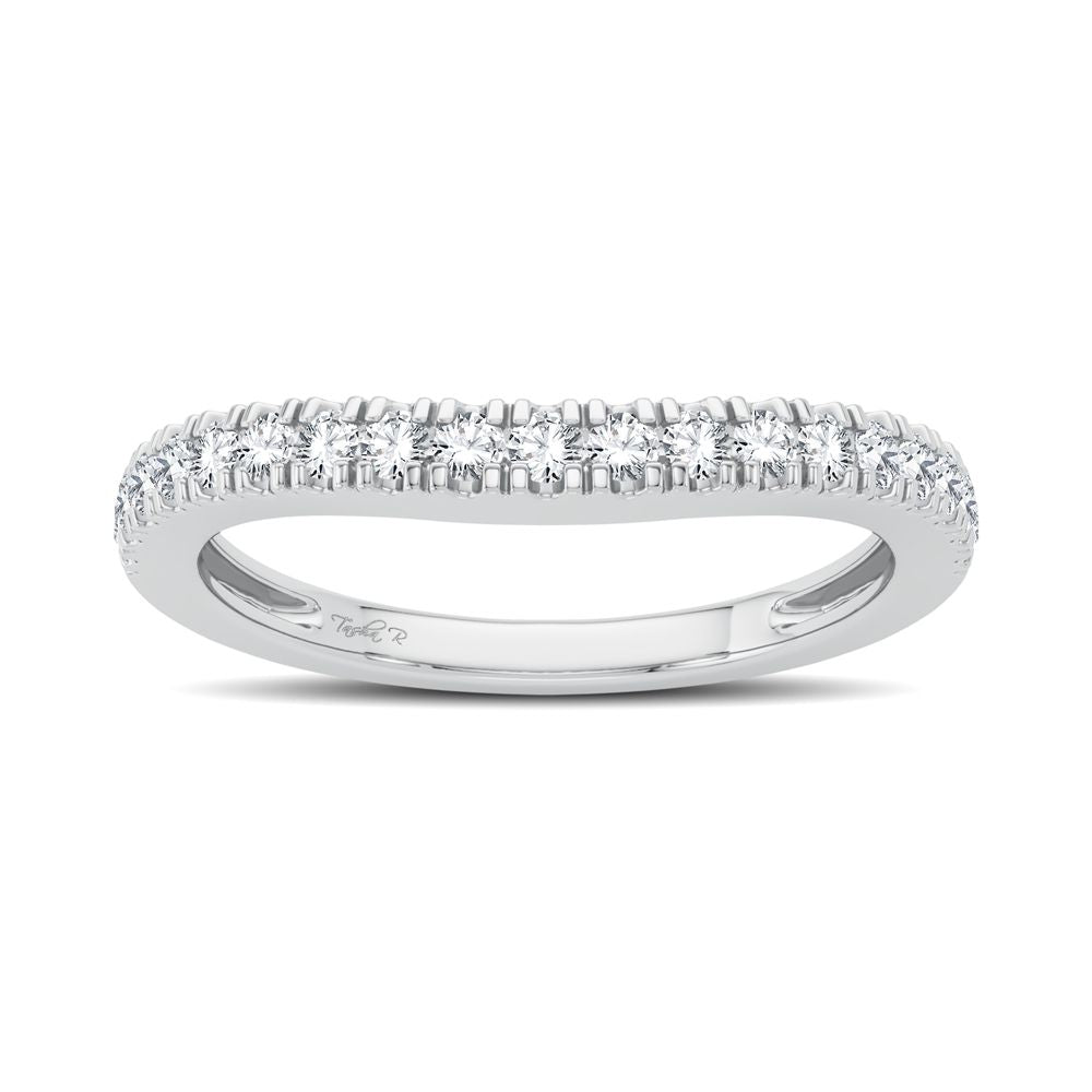 Sparkling 14K White Gold Lab Diamond Enhancer Ring Band