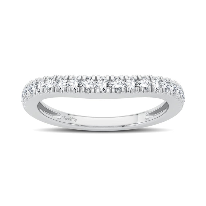 Sparkling 14K White Gold Lab Diamond Enhancer Ring Band