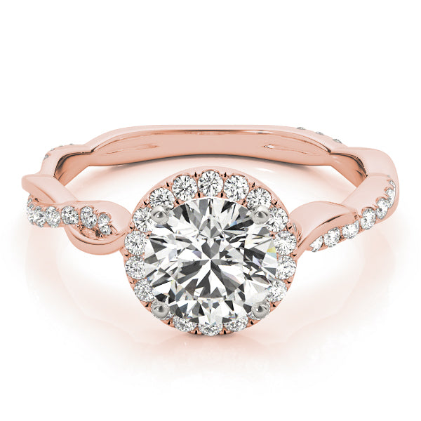 18K Rose Gold 1.33ctw Round Diamond Engagement Ring