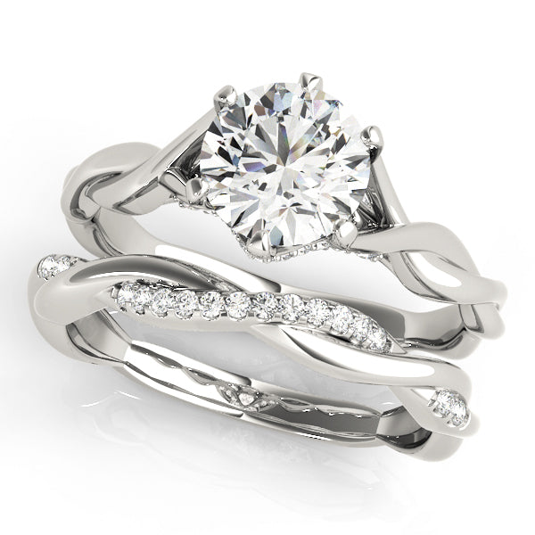 18K White Gold 1 ct Diamond Engagement Ring
