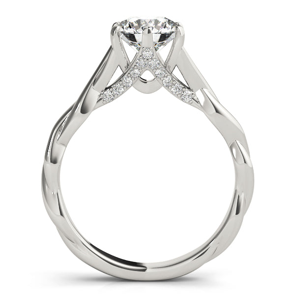 1 CT Platinum Round Diamond Engagement Ring