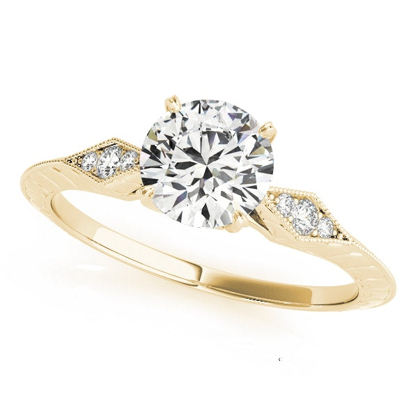 18K Yellow Gold 5/8 ct tw Vintage Diamond Engagement Ring
