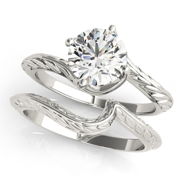 1 CT Platinum Round Diamond Engagement Ring