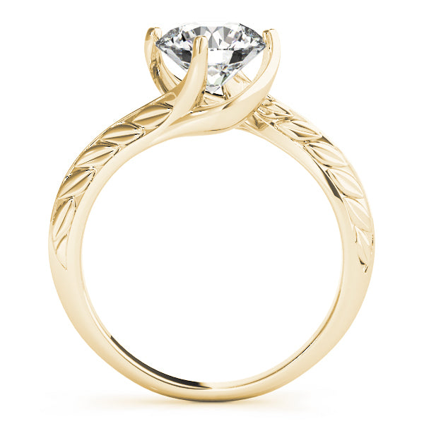 18K Yellow Gold 1 CT Diamond Engagement Ring