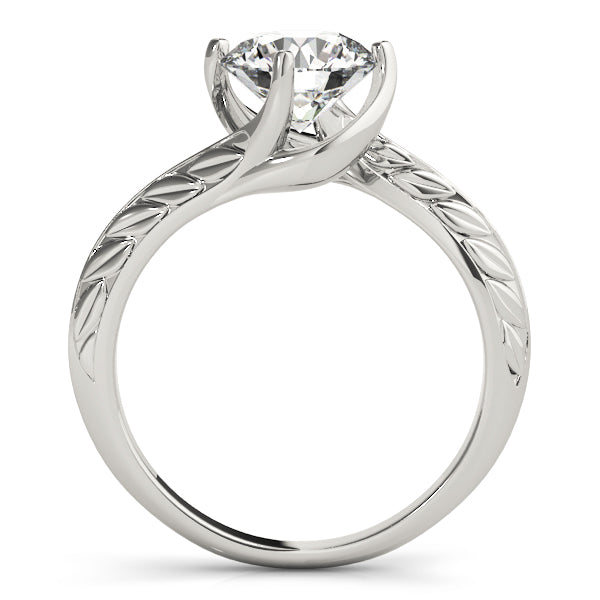 1 CT Platinum Round Diamond Engagement Ring