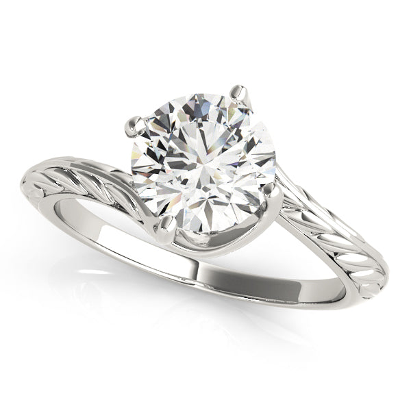1 CT Platinum Round Diamond Engagement Ring