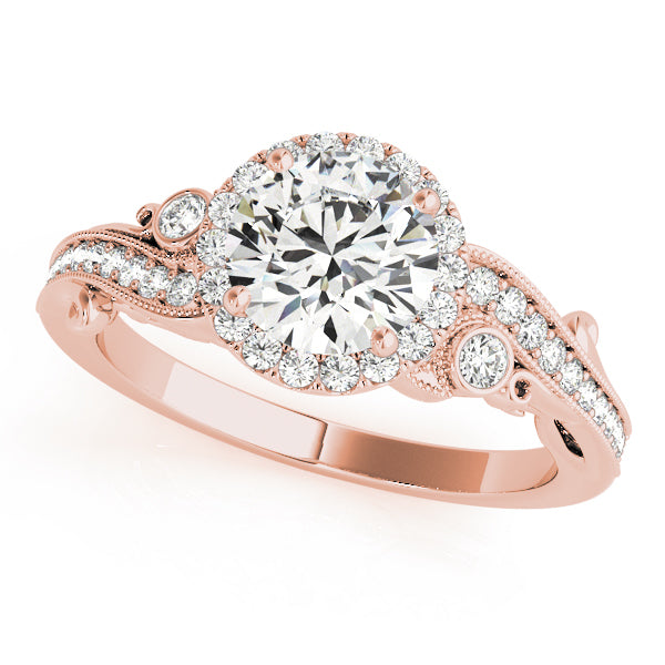 14K Rose Gold 1.33ctw Round Diamond Engagement Ring