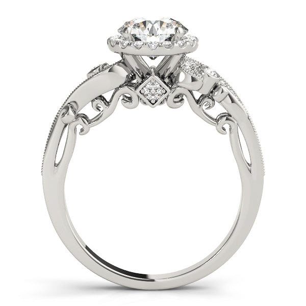 18K White Gold 1.33ctw Round Diamond Engagement Ring