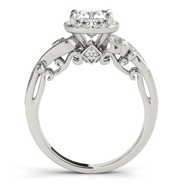 Platinum Cushion Diamond Engagement Ring 1.25ctw