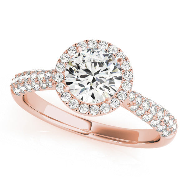 18K Rose Gold 1.33ctw Round Diamond Engagement Ring