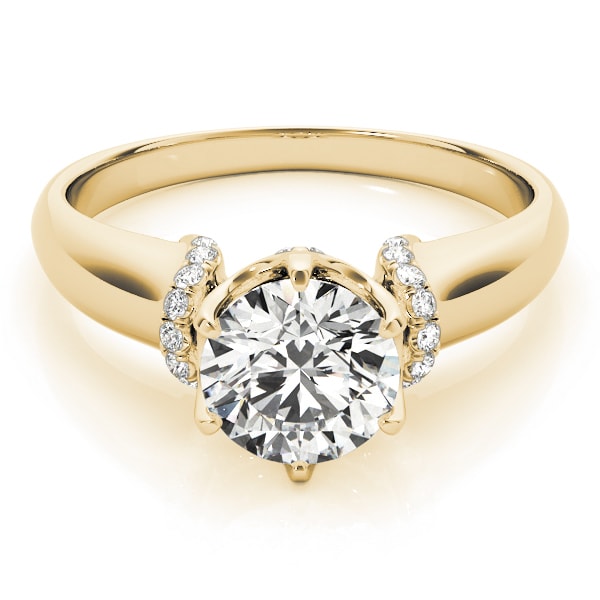18K Yellow Gold 5/8 ct tw Vintage Diamond Engagement Ring