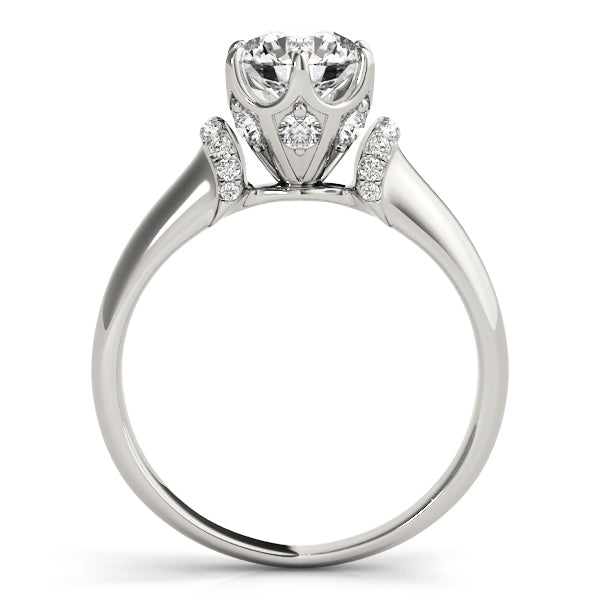 14K White Gold Vintage Diamond Engagement Ring