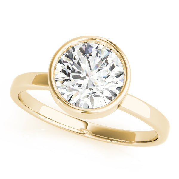 18K Yellow Gold 1ct Diamond Solitaire Engagement Ring