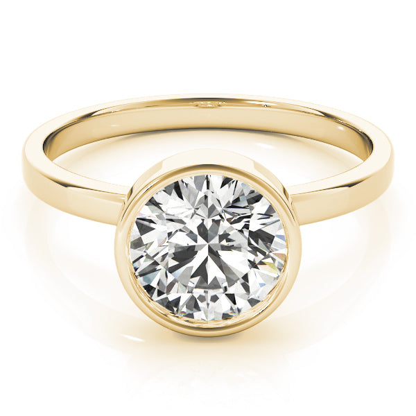 18K Yellow Gold 1ct Diamond Solitaire Engagement Ring