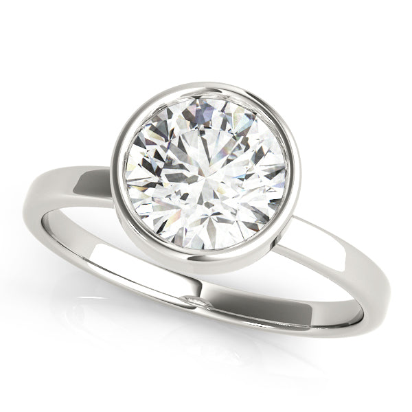 18K White Gold 1ct Diamond Solitaire Engagement Ring