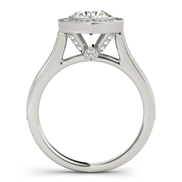 14K White Gold 1.33ctw Round Diamond Engagement Ring