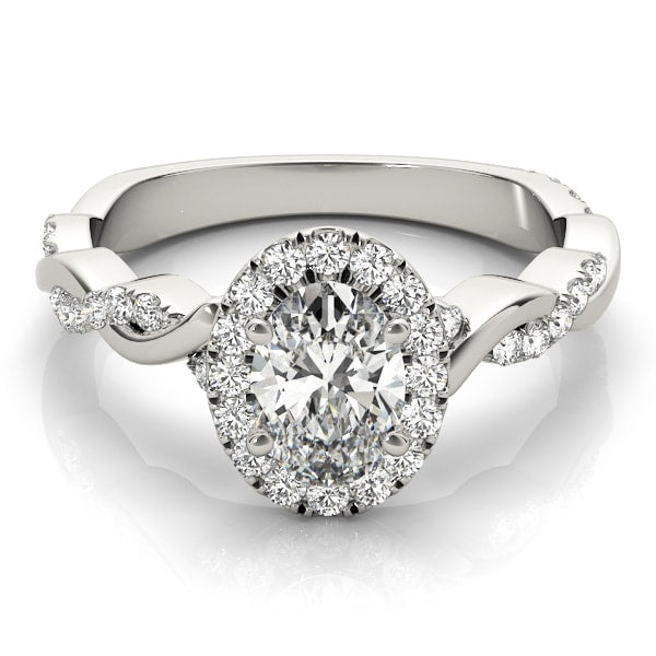 Halo Diamond Engagement Ring