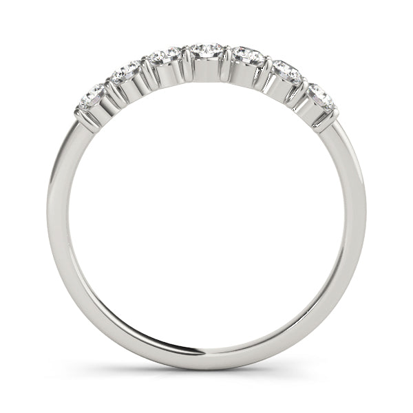 18K White Gold 0.07 ctw Diamond Wedding Band