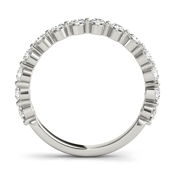 18K White Gold 3/8 ct Diamond Wedding Band