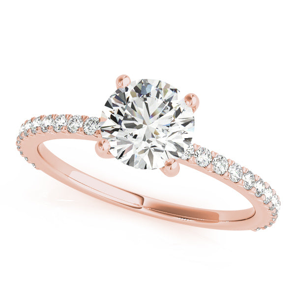 18K Rose Gold 1.25ctw Round Diamond Engagement Ring