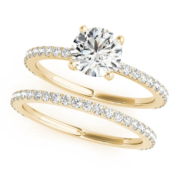 18K Yellow Gold 1.25 ctw Diamond Engagement Ring
