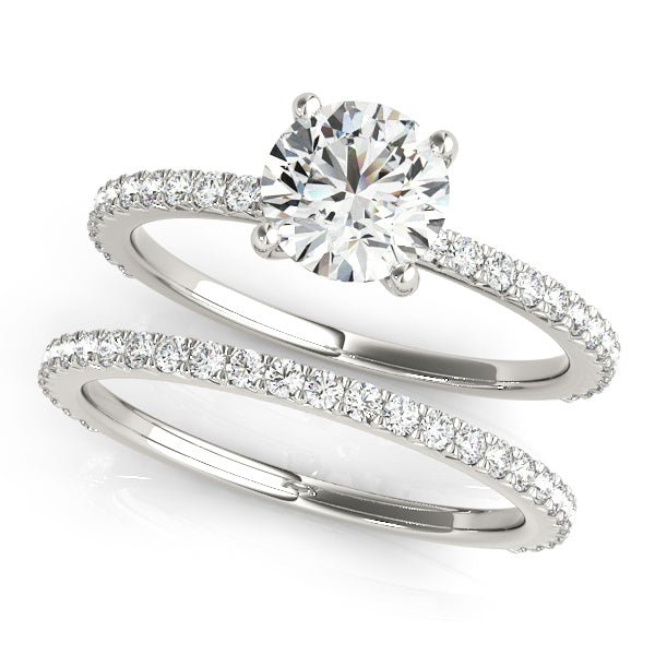 14K White Gold 1.25 ctw Diamond Engagement Ring