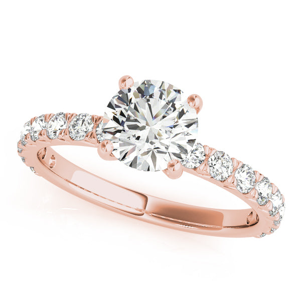 Rose Gold 1.5ctw Round Diamond Engagement Ring