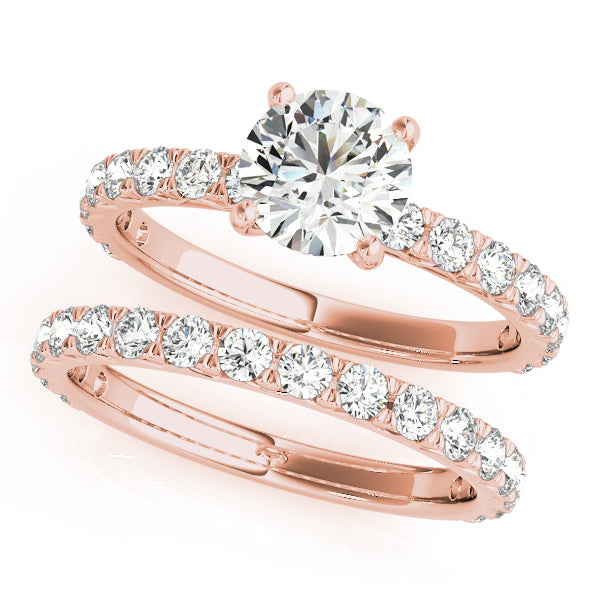 Rose Gold 1.5ctw Round Diamond Engagement Ring