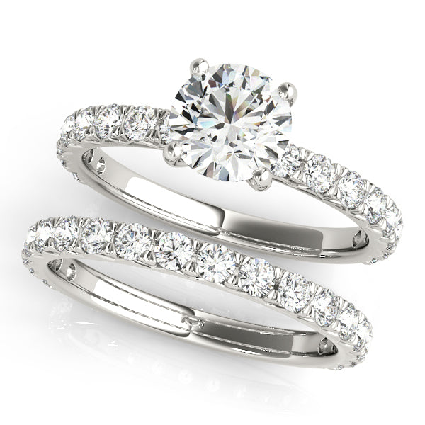 18K White Gold 1.5 ctw Diamond Engagement Ring