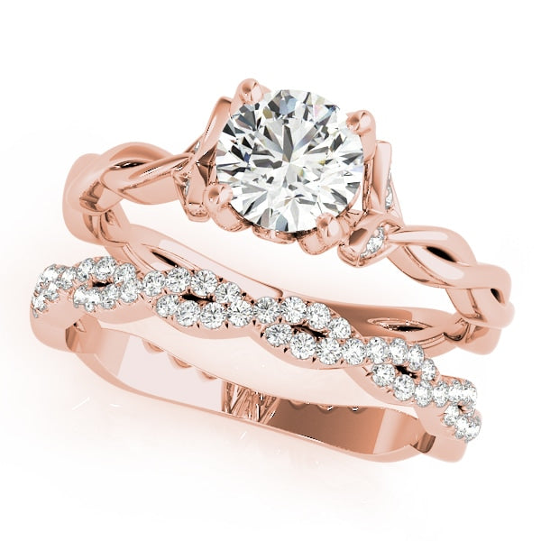 ENGAGEMENT RING WITH TWISTED SHANK