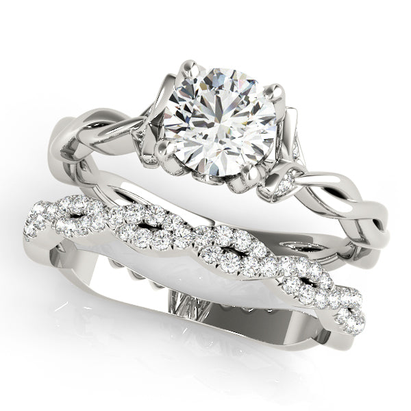 18K White Gold 0.75 ct Diamond Engagement Ring