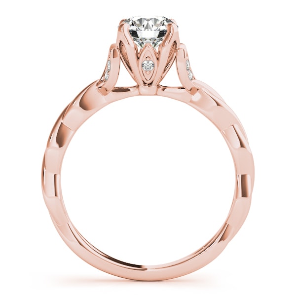 ENGAGEMENT RING WITH TWISTED SHANK