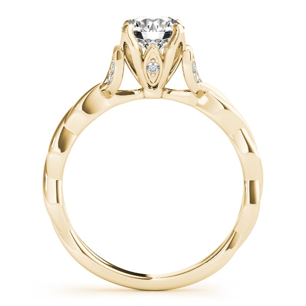 ENGAGEMENT RING WITH TWISTED SHANK