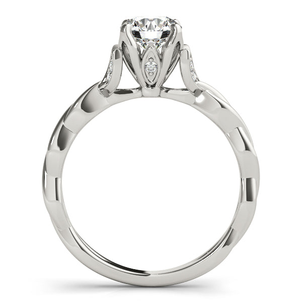 14K White Gold 0.75 ct Round Diamond Solitaire Ring