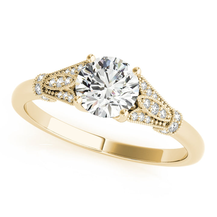 14K Yellow Gold 1 5/8 ct tw Vintage Diamond Engagement Ring