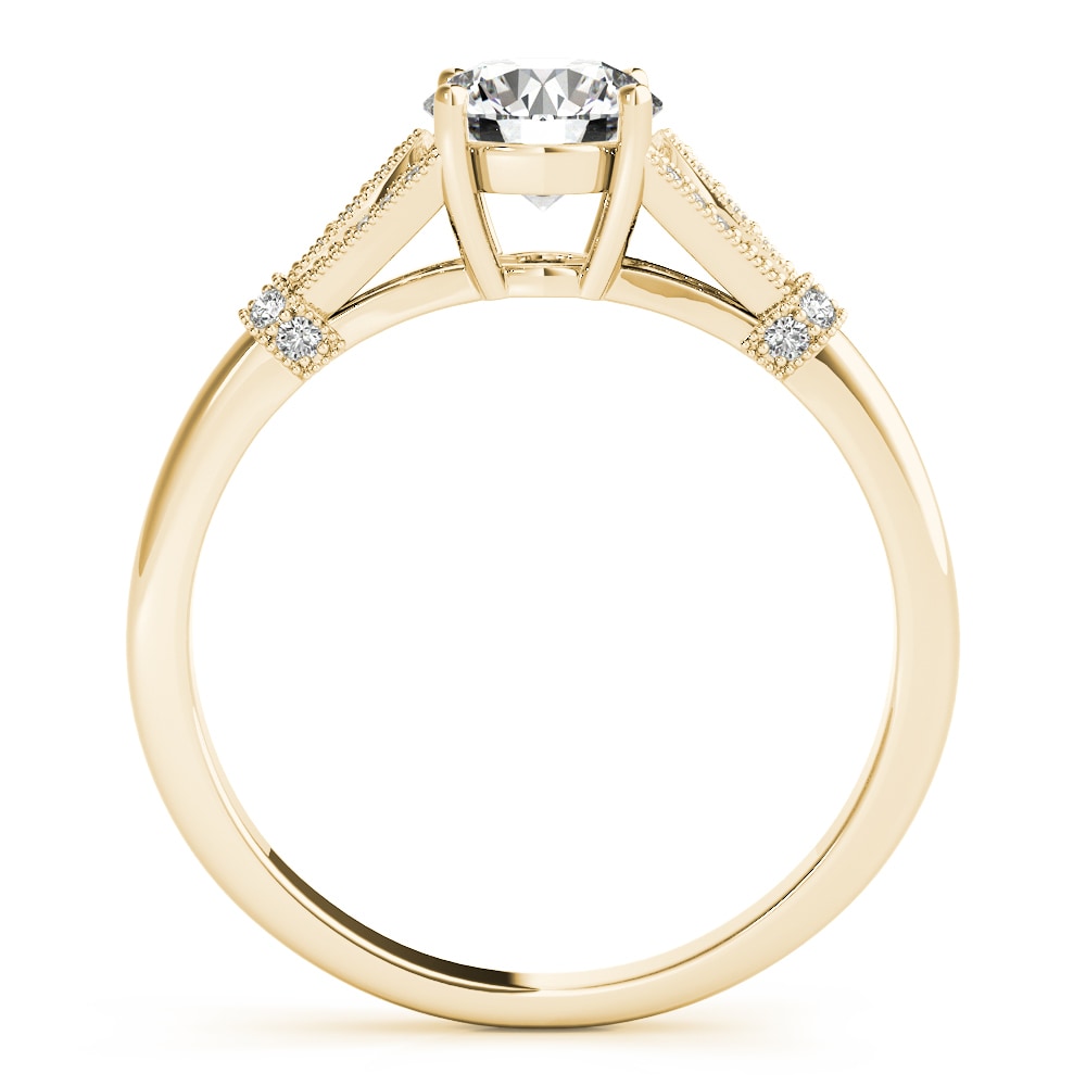 14K Yellow Gold 1 5/8 ct tw Vintage Diamond Engagement Ring