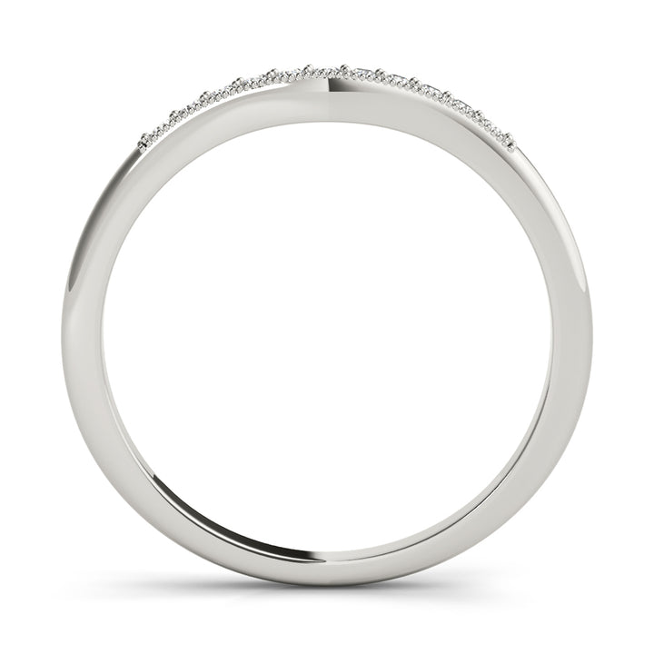 14K White Gold Diamond Wedding Ring