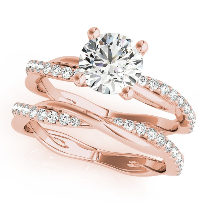 TWISTED DIA SHANK ENGAGEMENT RING