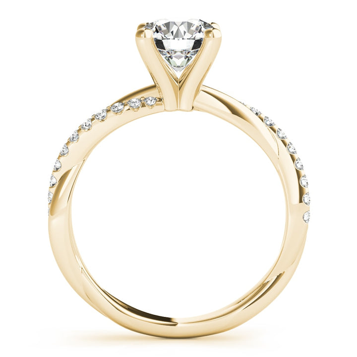 TWISTED DIA SHANK ENGAGEMENT RING