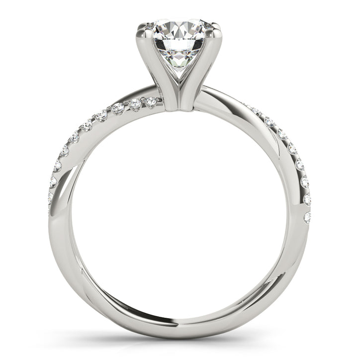 Platinum 1.16 ctw Round Diamond Engagement Ring