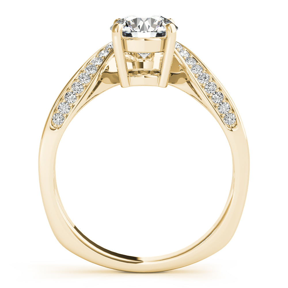 18K Yellow Gold 0.5 ct Diamond Engagement Ring